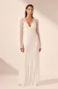 LA LUNE SOL LACE PLUNGED PANELLED MAXI DRESS - IVORY sold by Shona Joy