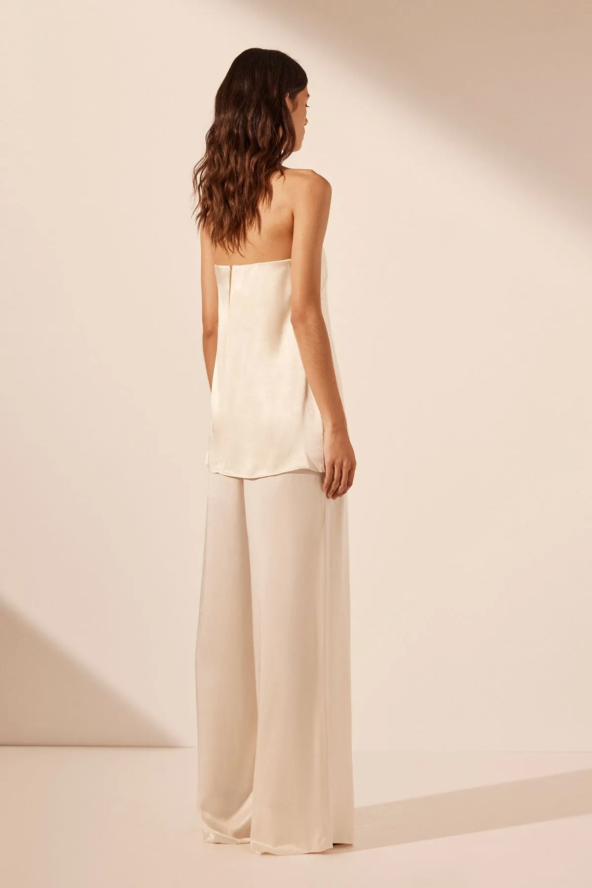 LA LUNE STRAPLESS COLUMN TOP - CREAM sold by Shona Joy product image thumbnail 5