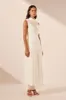 CLEMENCE HIGH NECK MAXI DRESS - IVORY sold by Shona Joy