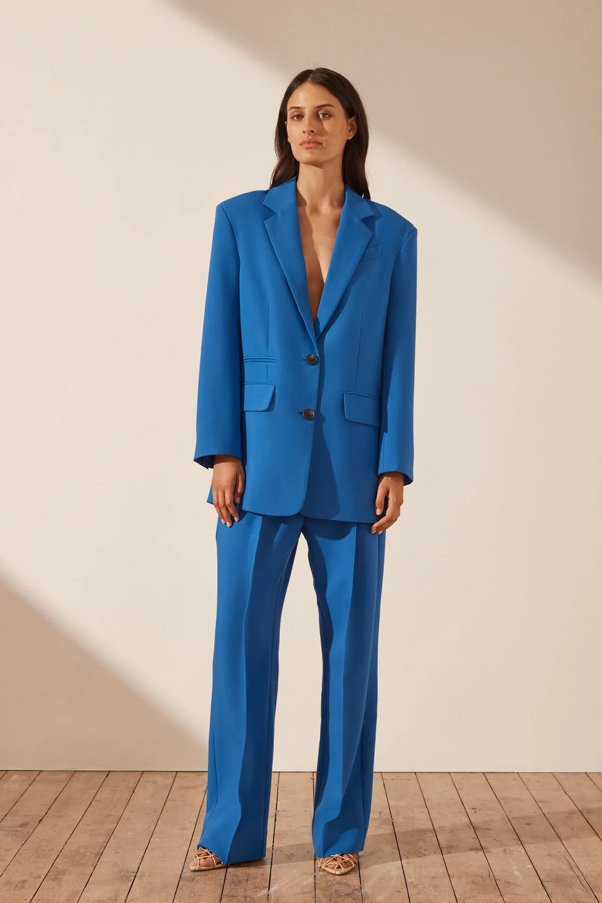 IRENA OVERSIZED BLAZER - COBALT sold by Shona Joy