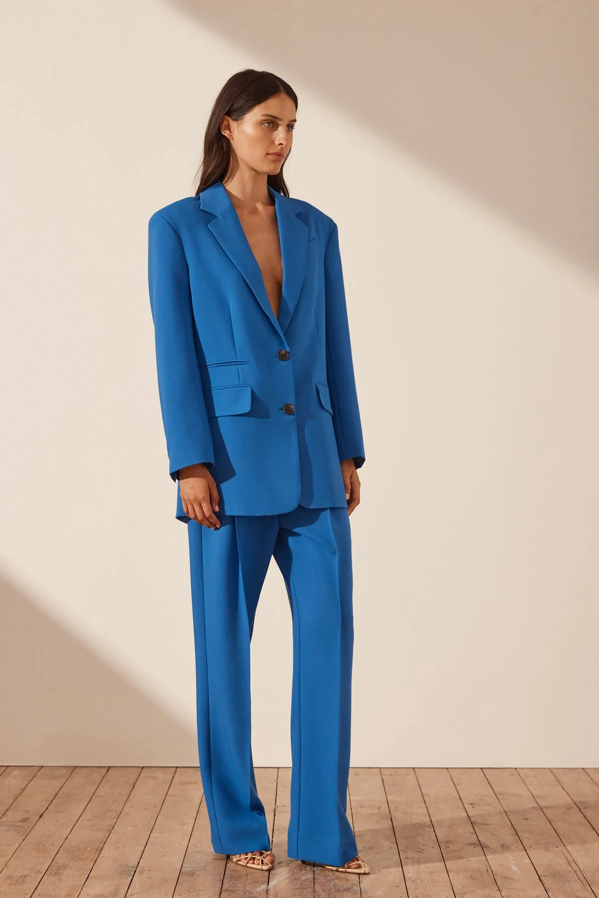 IRENA OVERSIZED BLAZER - COBALT sold by Shona Joy product image thumbnail 3