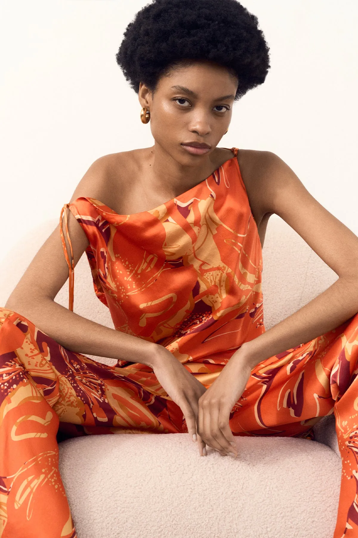 CHARA SILK TIE MINI DRESS sold by Shona Joy product image thumbnail 5