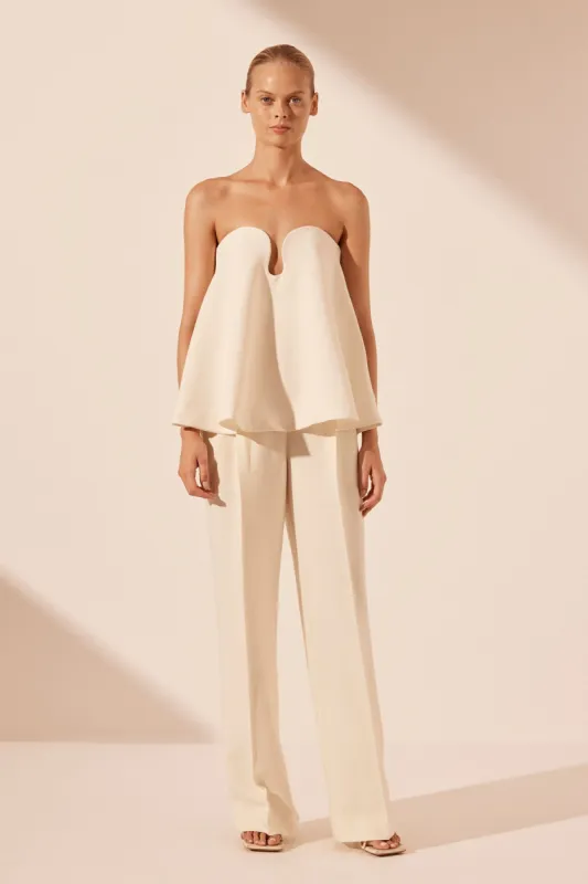 AMURA STRAPLESS TOP - CREAM sold by Shona Joy