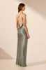 LA LUNE ONE SHOULDER COWL BACK MAXI DRESS - SAGE sold by Shona Joy