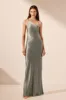 LA LUNE ONE SHOULDER COWL BACK MAXI DRESS - SAGE sold by Shona Joy
