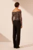 ADRI TUXEDO SIDE PANEL PANT - BLACK sold by Shona Joy