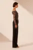 ADRI TUXEDO SIDE PANEL PANT - BLACK sold by Shona Joy