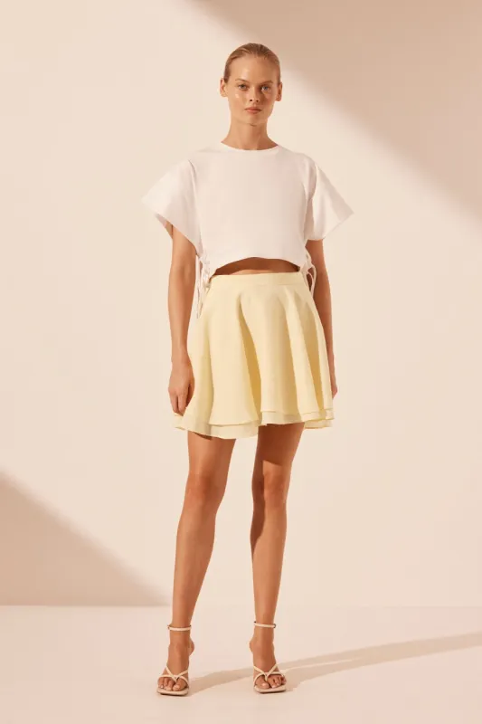 LIMON CIRCULAR MINI SKIRT sold by Shona Joy