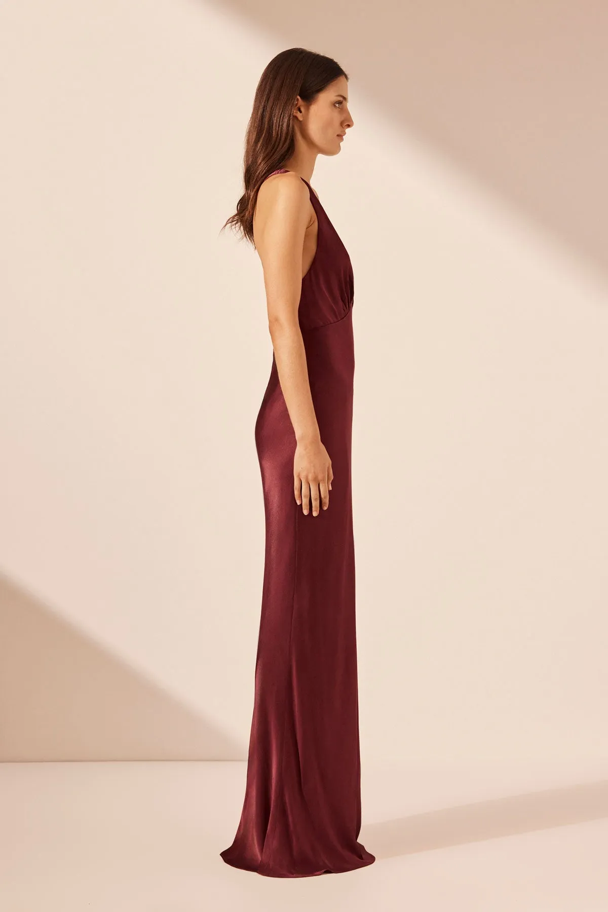 ELIA PLUNGED CROSS BACK MAXI DRESS - SHIRAZ sold by Shona Joy product image thumbnail 4
