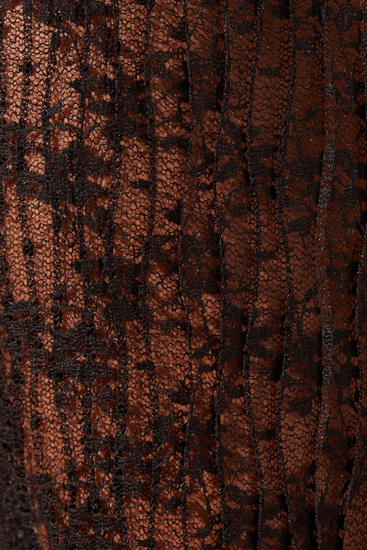 SOL LACE LONG SLEEVE TUNIC TOP - BLACK sold by Shona Joy product image thumbnail 5