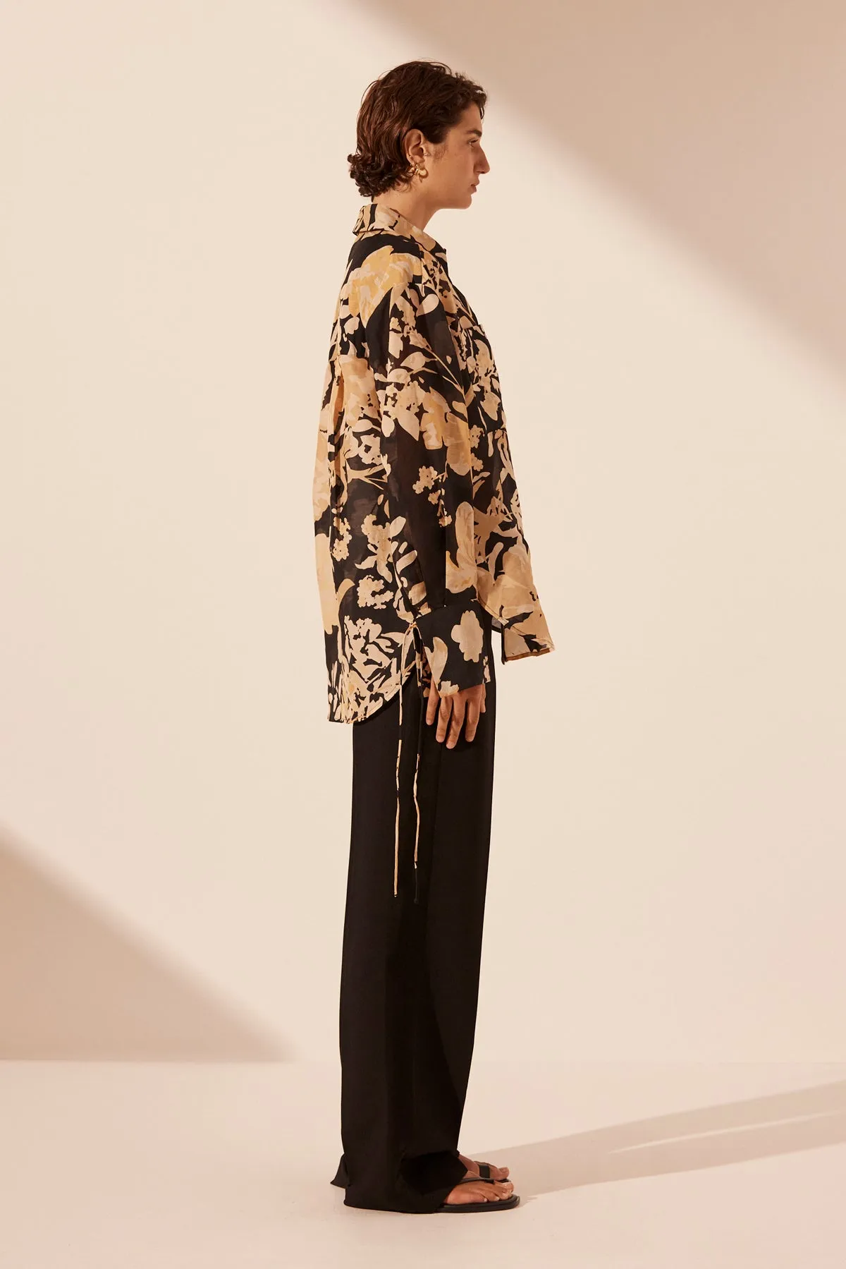 XENIA OVERSIZED PATCH POCKET SHIRT sold by Shona Joy product image thumbnail 3