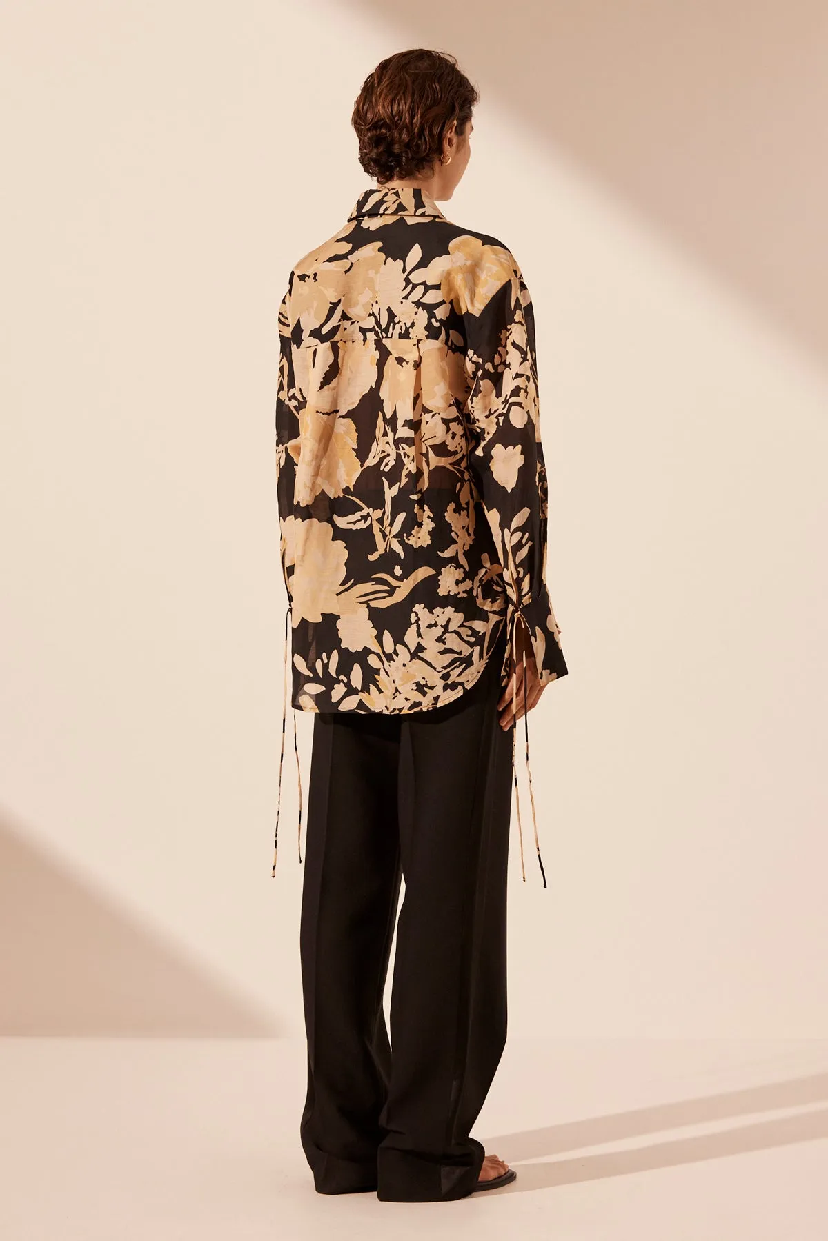 XENIA OVERSIZED PATCH POCKET SHIRT sold by Shona Joy product image thumbnail 4