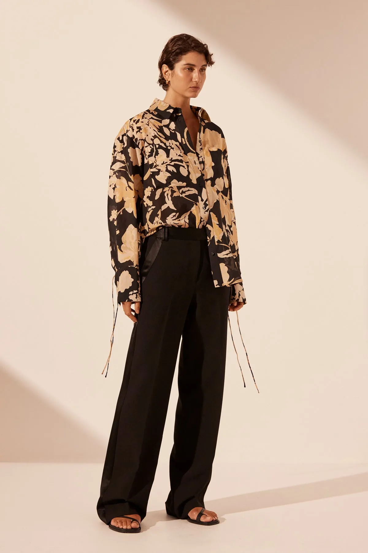 XENIA OVERSIZED PATCH POCKET SHIRT sold by Shona Joy product image thumbnail 2