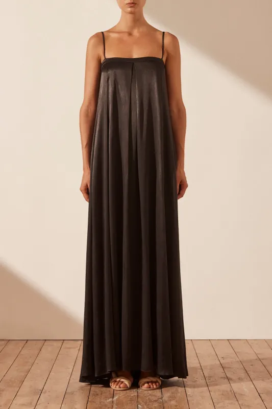 LA LUNE COLUMN MAXI DRESS - BLACK sold by Shona Joy