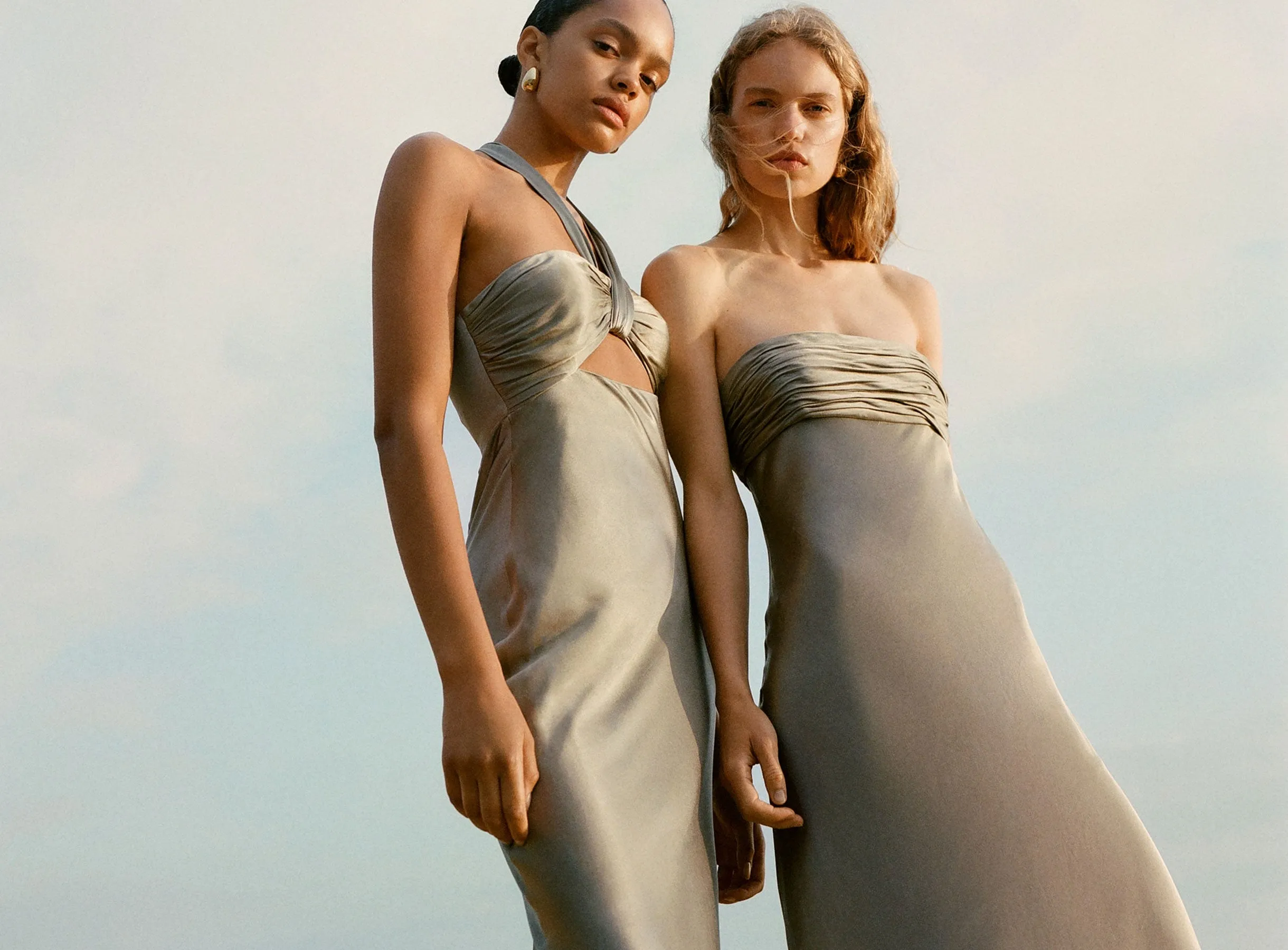 LA LUNE STRAPLESS RUCHED BODICE MAXI DRESS - SAGE sold by Shona Joy product image thumbnail 3