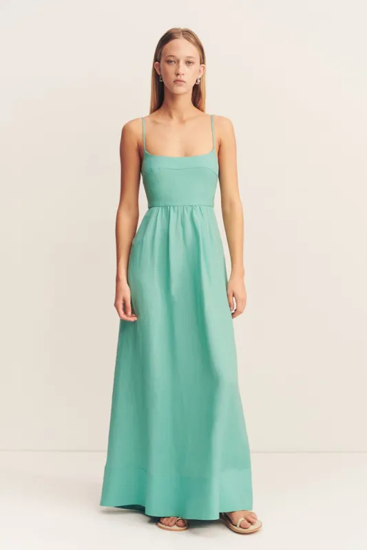 ALEC LOW OPEN BACK MAXI DRESS - POOL BLUE sold by Shona Joy