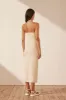 EVE KEYHOLE MIDI DRESS - BONE sold by Shona Joy