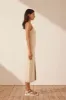 EVE KEYHOLE MIDI DRESS - BONE sold by Shona Joy