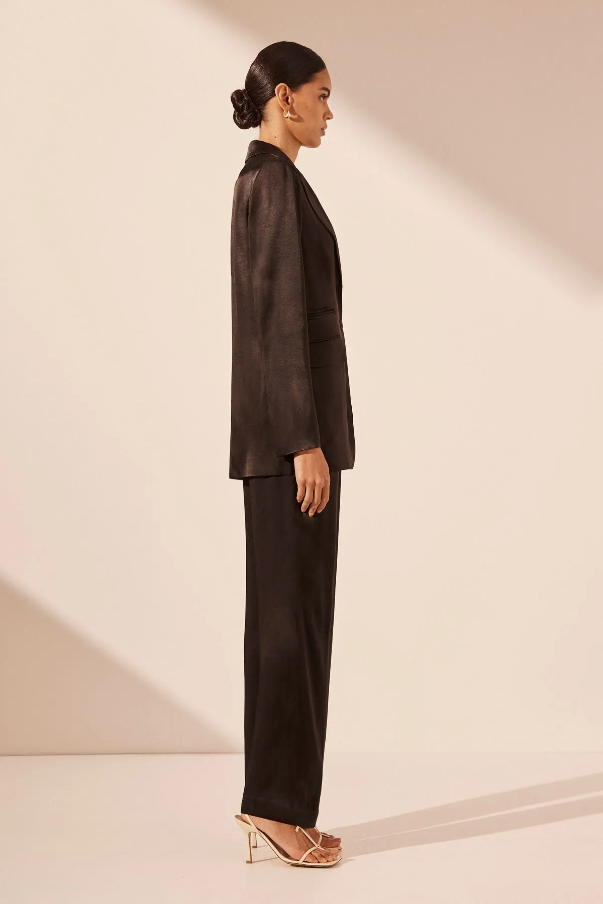 LA LUNE SINGLE BREASTED BLAZER - BLACK sold by Shona Joy product image thumbnail 4