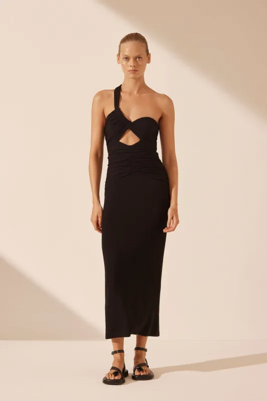 YVETTE ONE SHOULDER MIDI DRESS sold by Shona Joy