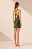 CAMILLE LACE CROSS BACK MINI DRESS - FERN/ BLACK sold by Shona Joy