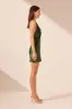 CAMILLE LACE CROSS BACK MINI DRESS - FERN/ BLACK sold by Shona Joy