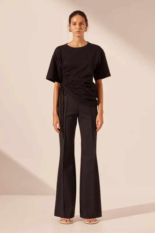 LANI BOOT CUT FLARED PANT - BLACK sold by Shona Joy