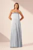 LA LUNE STRAPLESS COLUMN MAXI DRESS - POWDER BLUE sold by Shona Joy