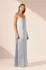 LA LUNE STRAPLESS COLUMN MAXI DRESS - POWDER BLUE sold by Shona Joy