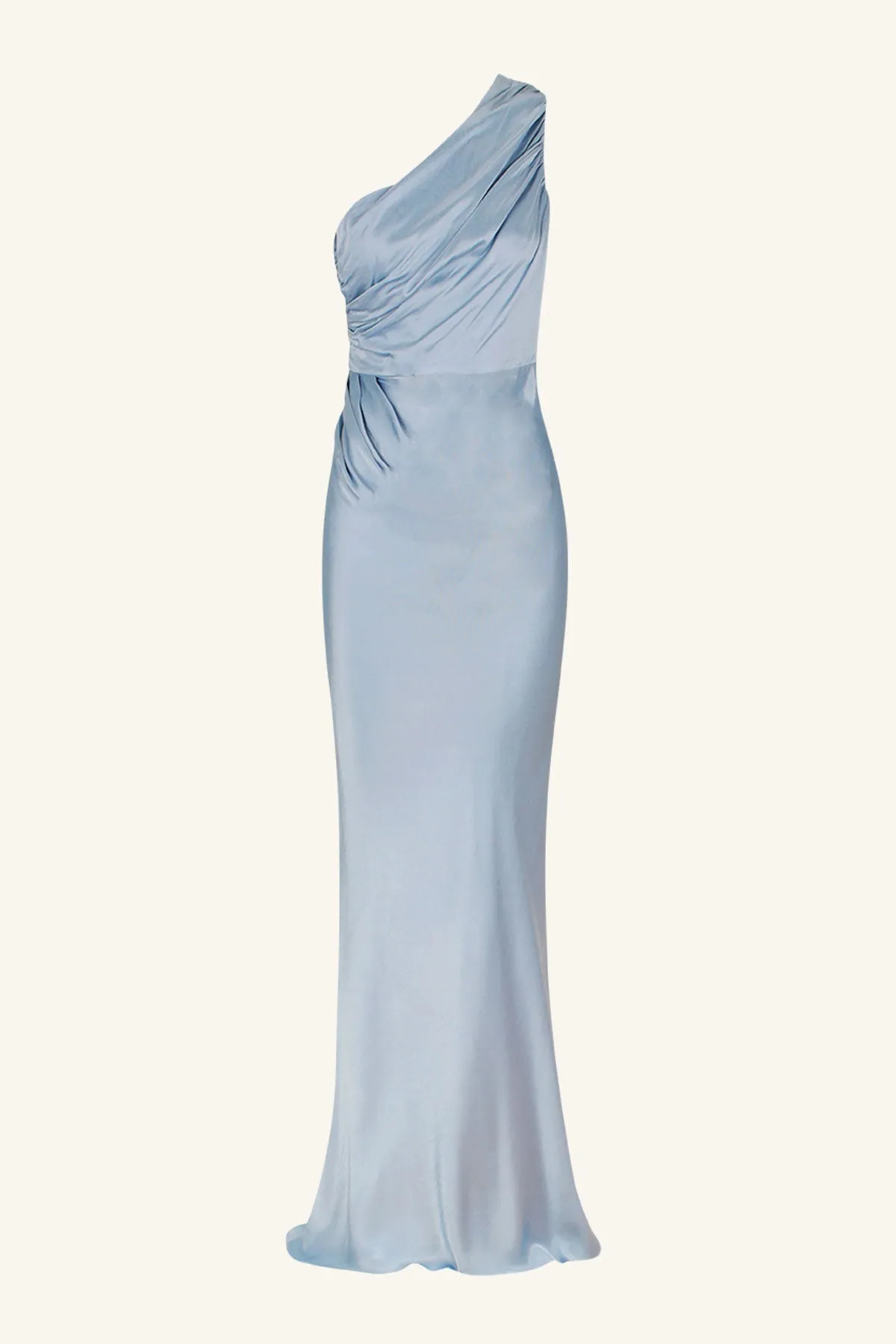 LA LUNE GATHERED ONE SHOULDER MAXI DRESS - POWDER BLUE sold by Shona Joy product image thumbnail 5