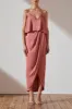 LUXE COCKTAIL FRILL DRESS - ROSE sold by Shona Joy