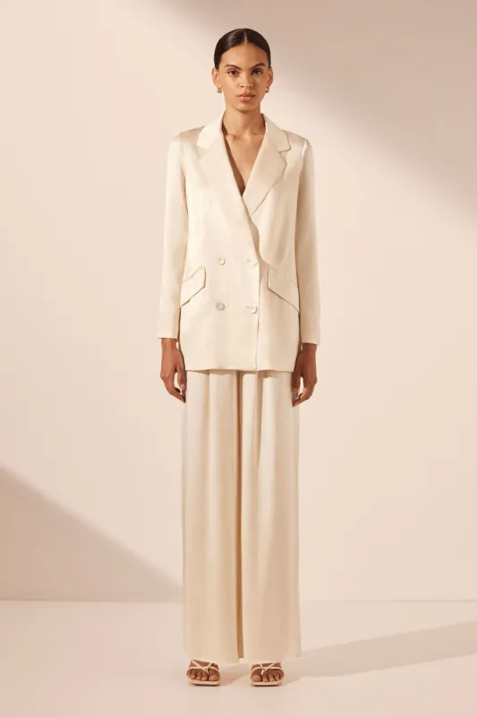 LA LUNE DOUBLE BREASTED BLAZER - CREAM sold by Shona Joy
