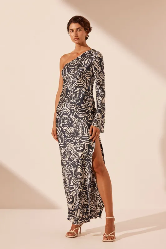 ANTHEA SILK ONE SHOULDER MAXI DRESS sold by Shona Joy