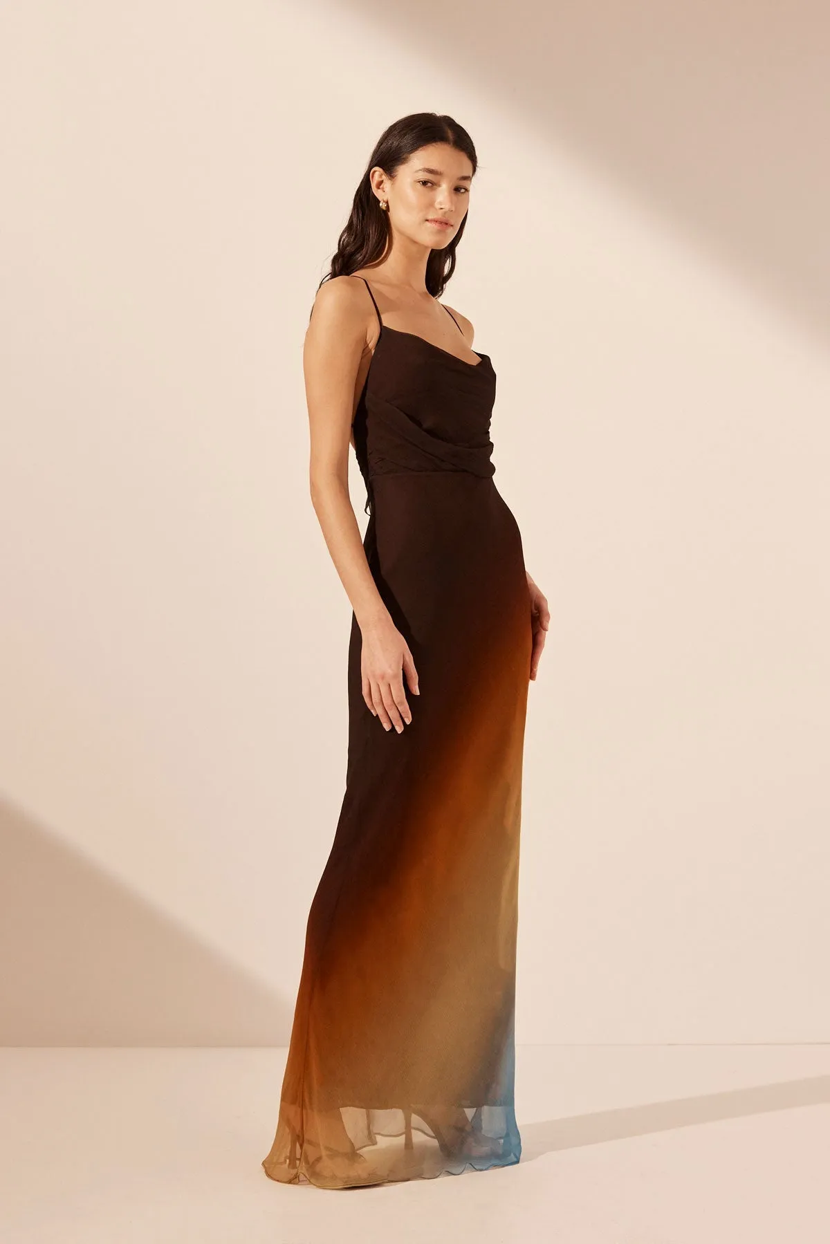 IVANA LACE BACK BIAS MAXI DRESS sold by Shona Joy product image thumbnail 3
