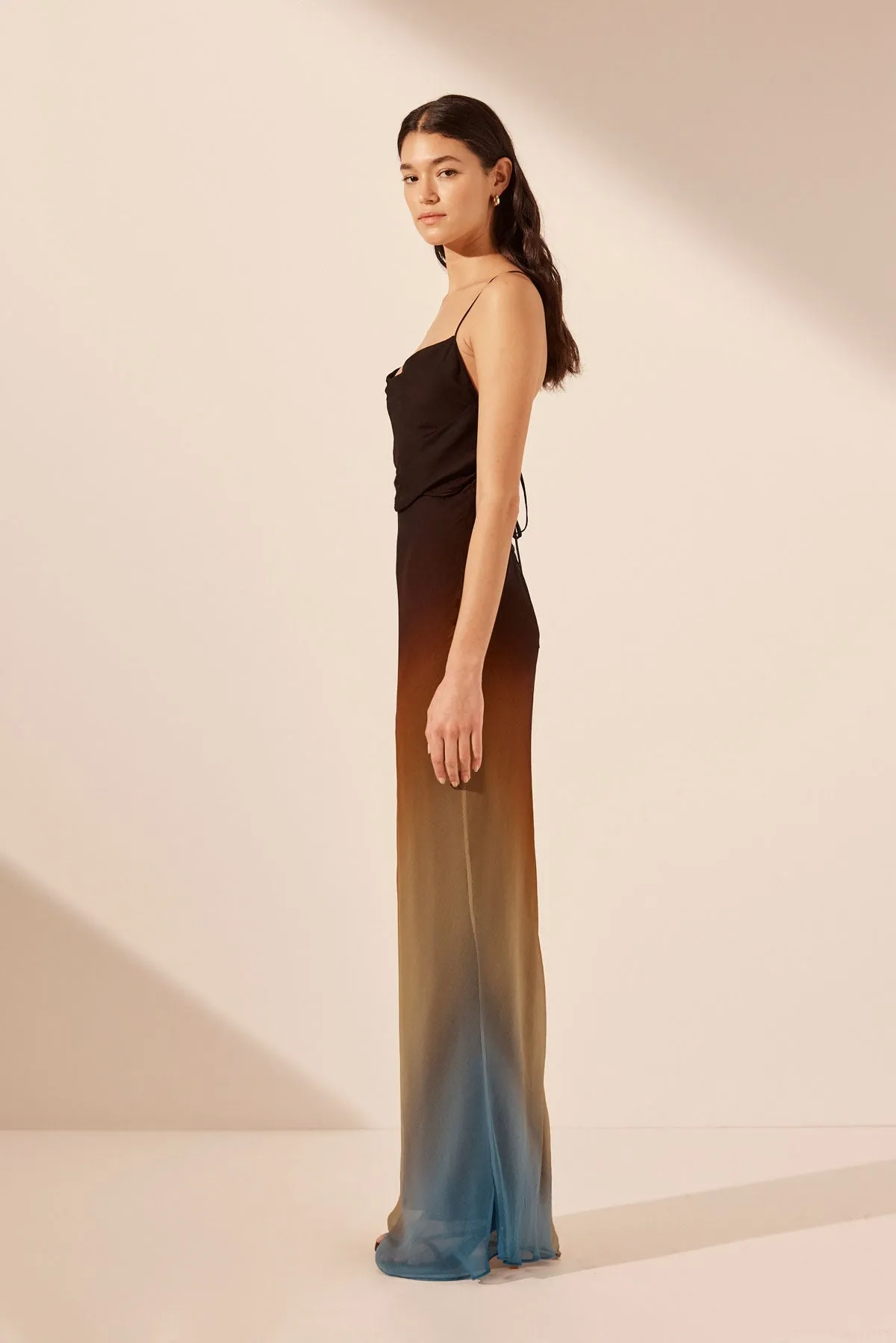 IVANA LACE BACK BIAS MAXI DRESS sold by Shona Joy product image thumbnail 4