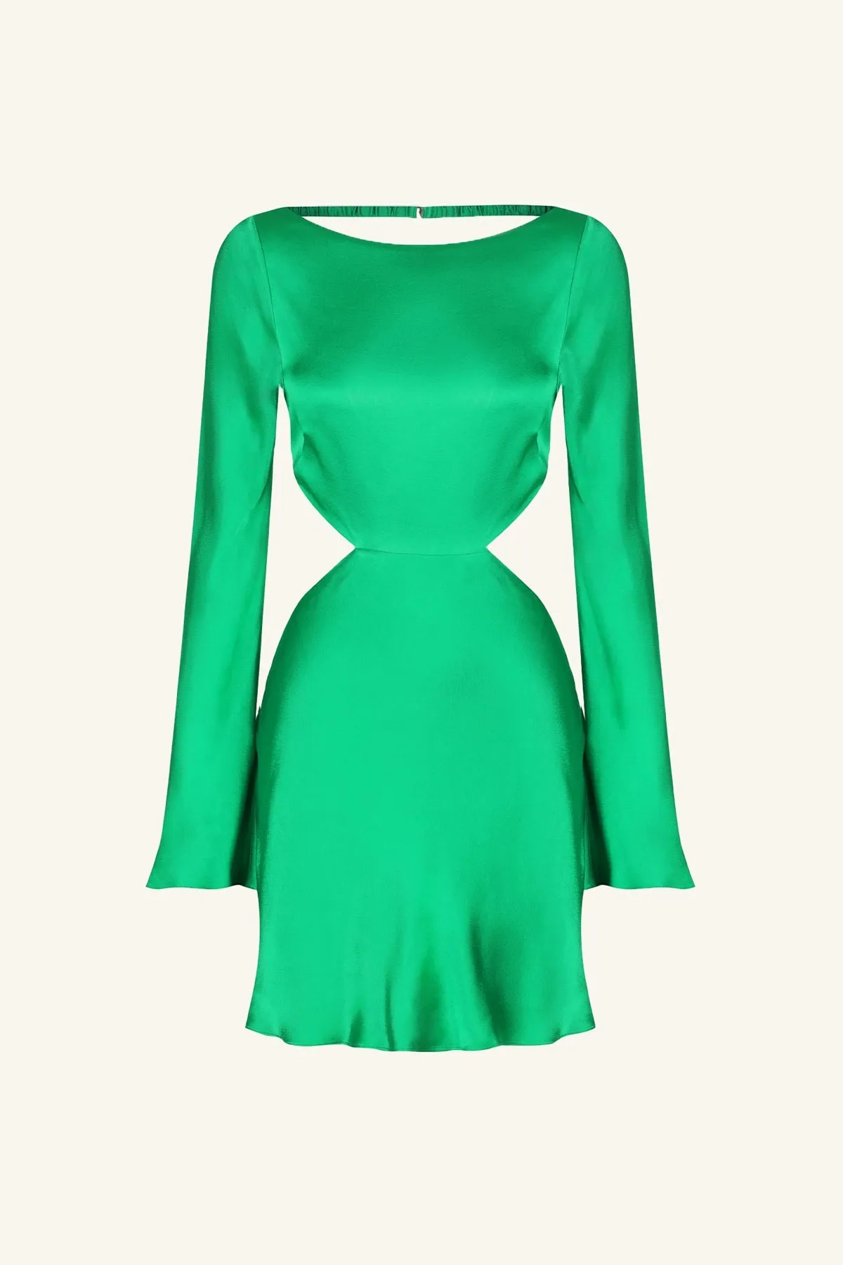 LANA LONG SLEEVE OPEN BACK MINI DRESS - TREE GREEN sold by Shona Joy product image thumbnail 5