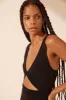 BASIC TWIST FRONT MINI DRESS - BLACK sold by Shona Joy