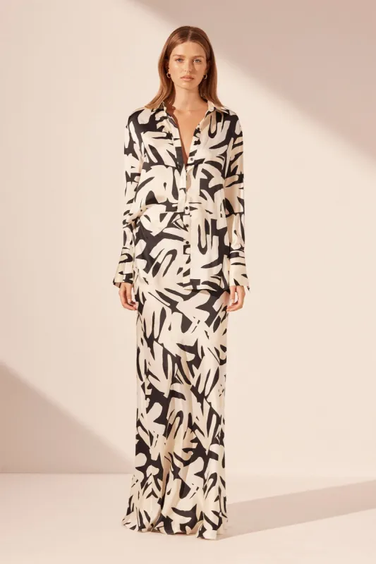 MICAH SILK RELAXED SHIRT sold by Shona Joy