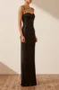 LA LUNE CORDED RUCHED MAXI DRESS - BLACK sold by Shona Joy