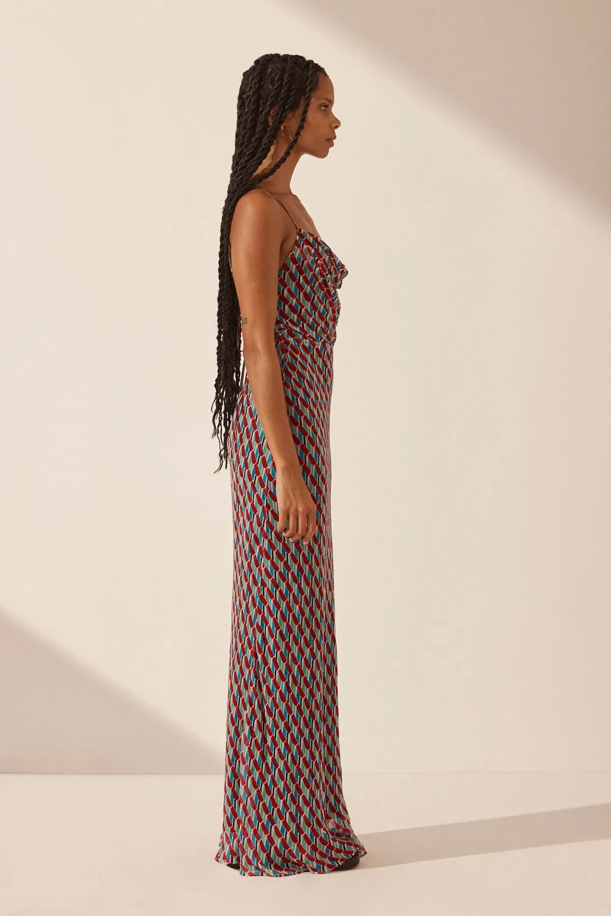 MARIBEL LACE BACK BIAS MAXI DRESS sold by Shona Joy product image thumbnail 4