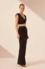LANI DRAPED MAXI SKIRT - BLACK sold by Shona Joy