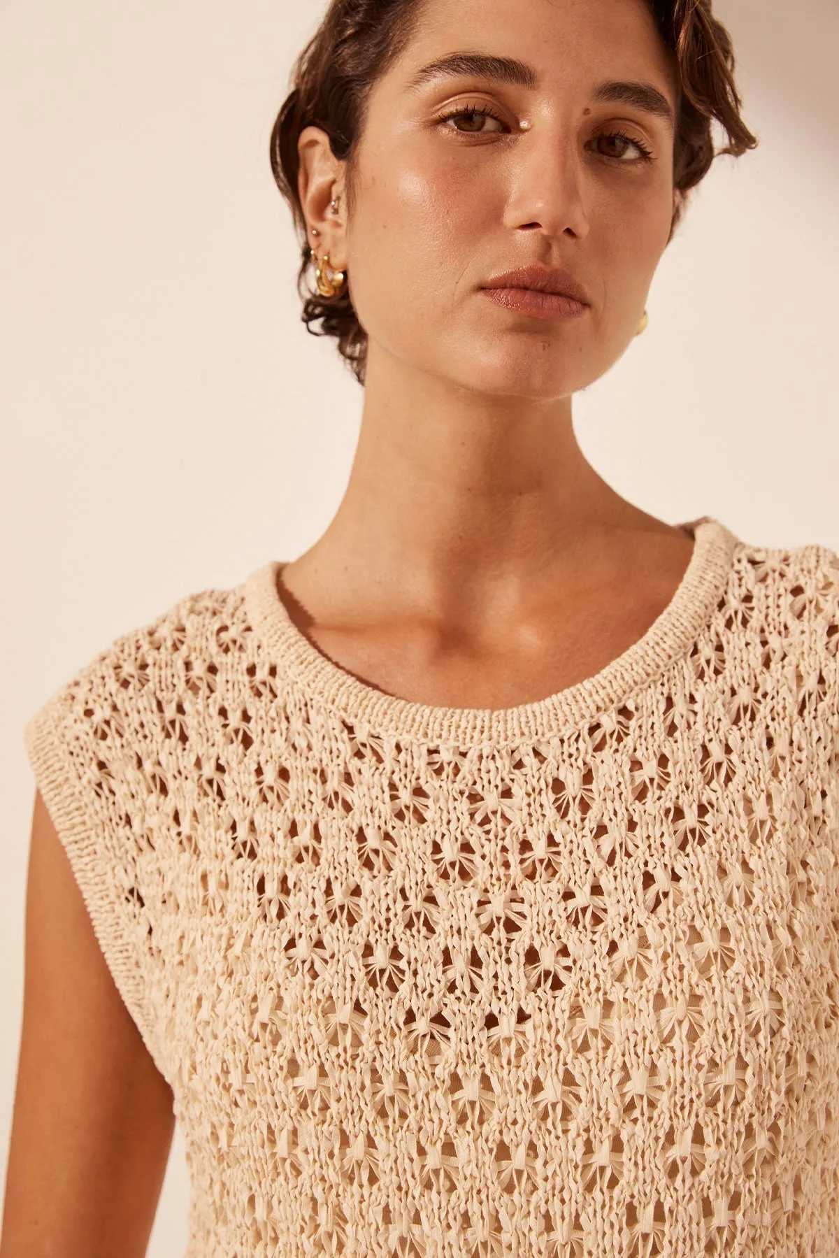 EMILIO ROUND NECK MAXI DRESS - OAT sold by Shona Joy product image thumbnail 5