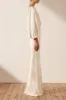 LA LUNE OPEN BACK CURVED SLEEVE MAXI DRESS - CREAM sold by Shona Joy