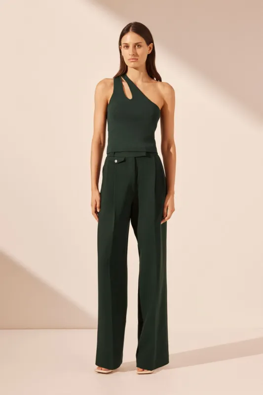 BASIC ONE SHOULDER OPEN BACK TOP - ROSEMARY sold by Shona Joy