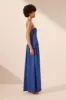 VENTO LACE UP STRAPLESS MAXI DRESS - COBALT sold by Shona Joy