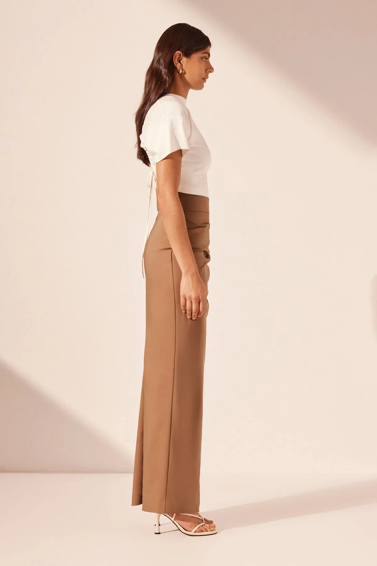 LANI DRAPED MAXI SKIRT - CINNAMON sold by Shona Joy product image thumbnail 3