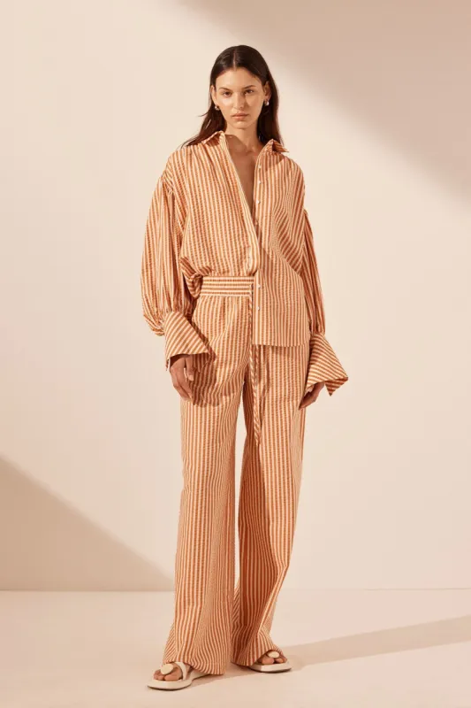 HELE RELAXED PANT - COCONUT / TANGERINE sold by Shona Joy
