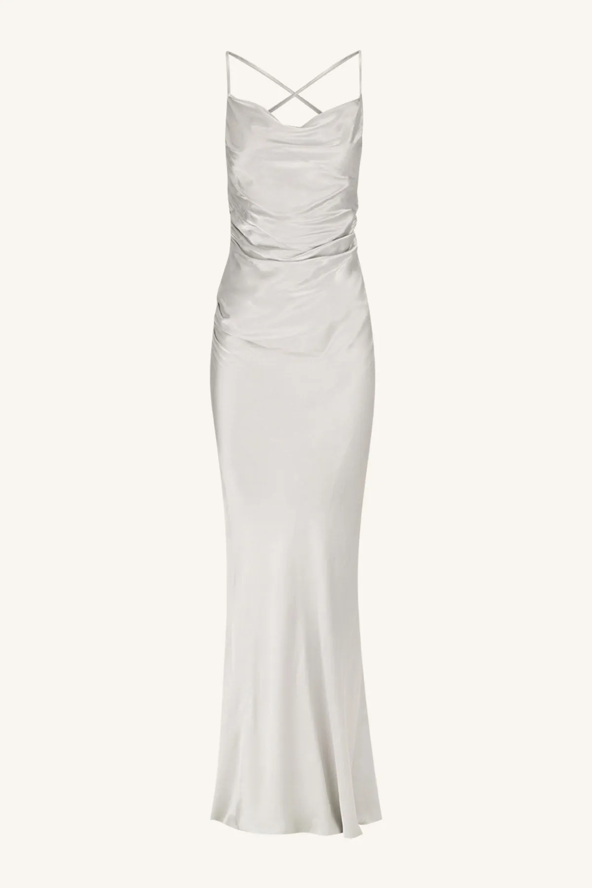 LA LUNE LACE BACK MAXI DRESS - SILVER sold by Shona Joy product image thumbnail 5