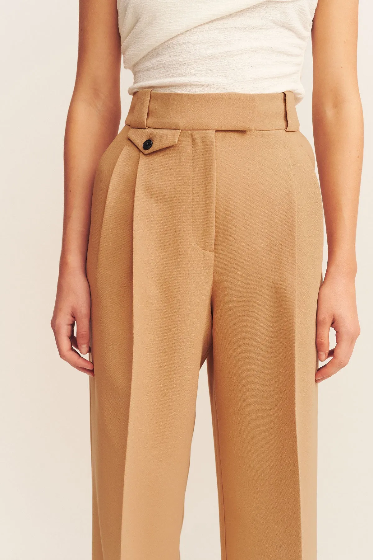 IRENA HIGH WAISTED TAILORED PANT - WHEAT sold by Shona Joy product image thumbnail 5
