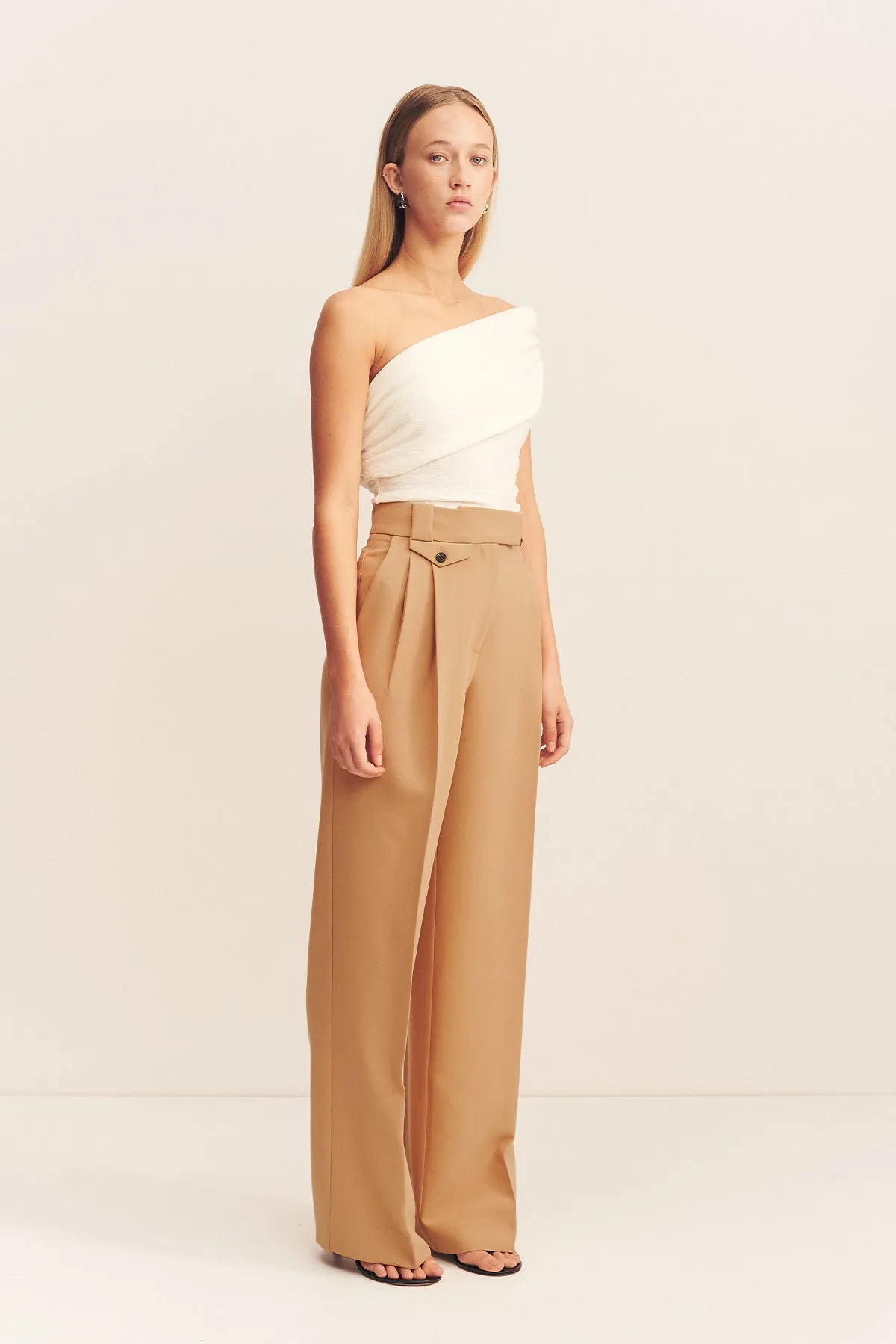 IRENA HIGH WAISTED TAILORED PANT - WHEAT sold by Shona Joy product image thumbnail 2